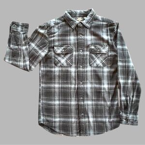 Harley Davidson Genuine Motorclothes Cycle Long Sleeve Button Plaid Shirt Sz Med